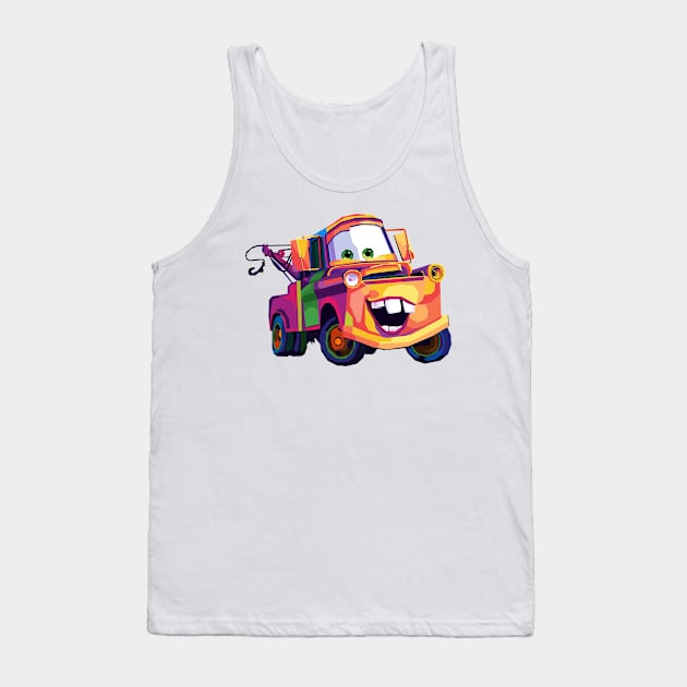 mater cars wpap pop art Tank Top by Kuli art